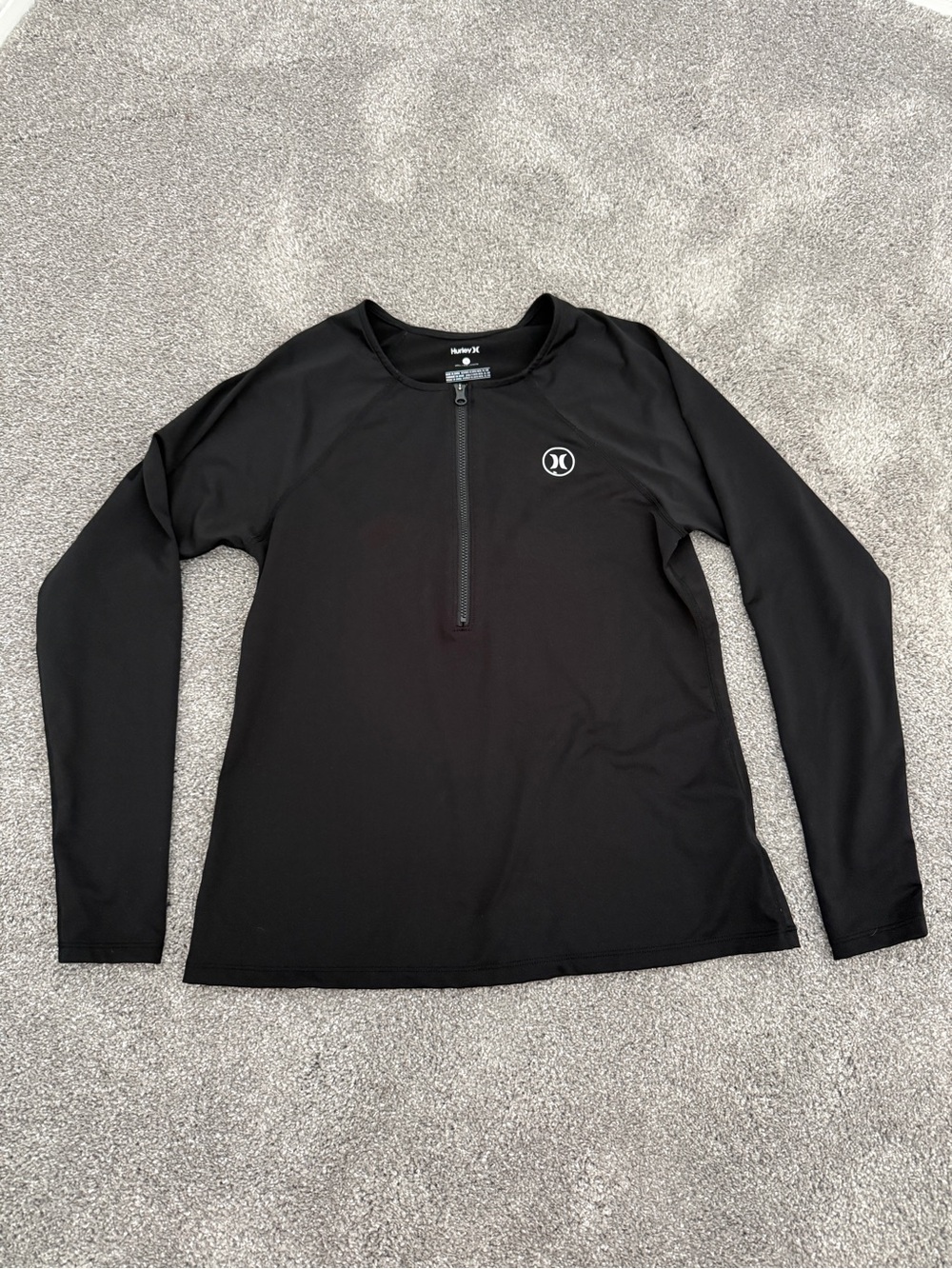 Hurley Black UPF 50+ Rashguard Size Small